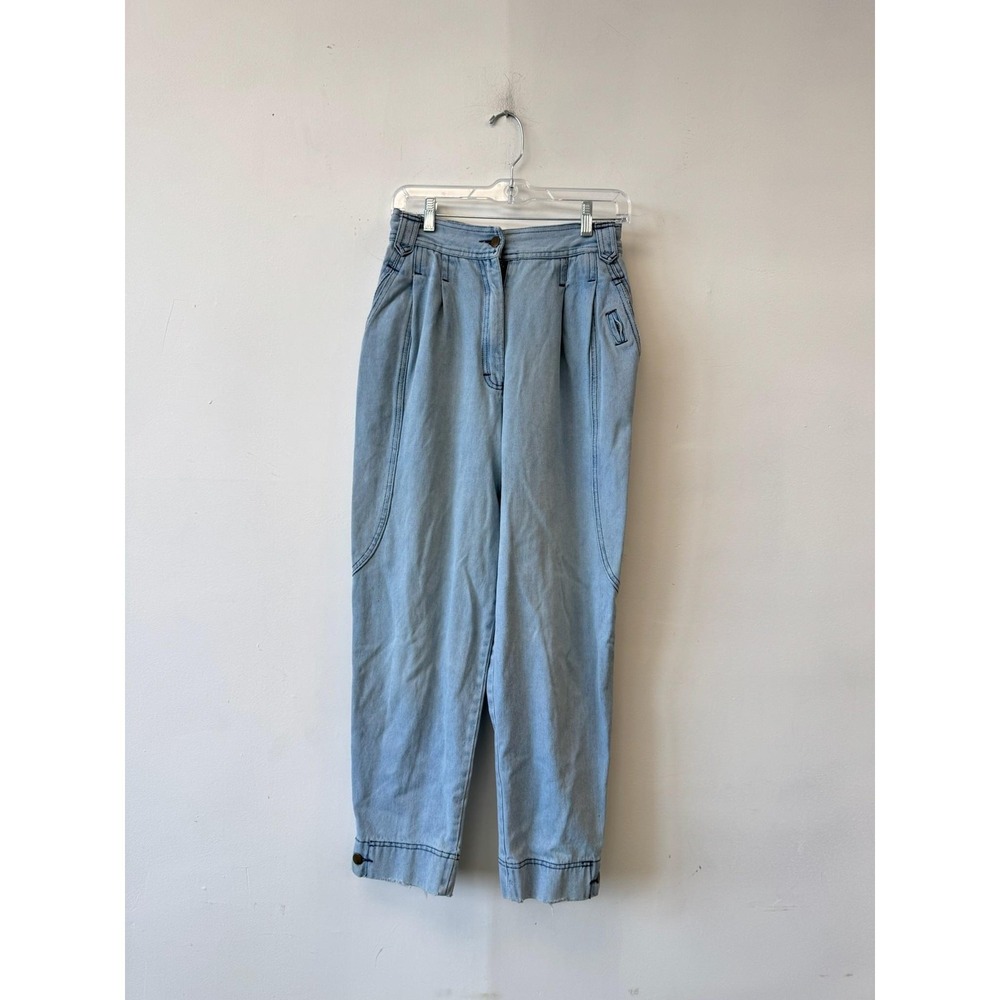 Vintage Together! Jeans‎ Womens 12 26" Light Wash High Rise Tapered Crop 80s